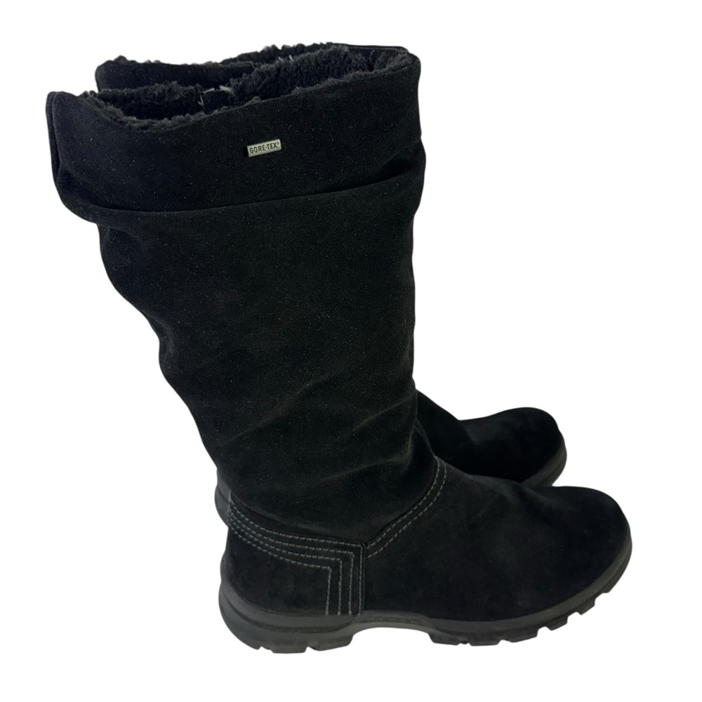 ARA Black Suede Winter Gore Tex Boot Size 7